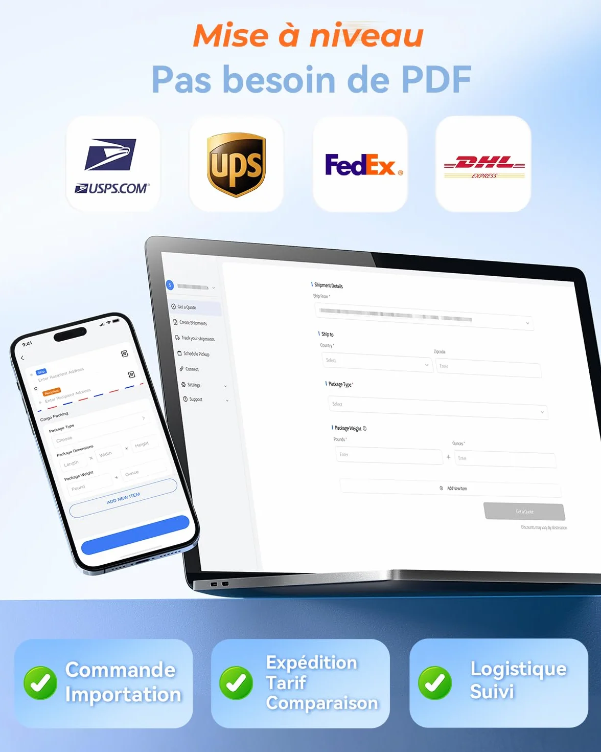TATTMUSE Blanc Imprimante Thermique Bluetooth 4x6 Étiquette Expédition Compatible Vinted Cdiscount DHL
