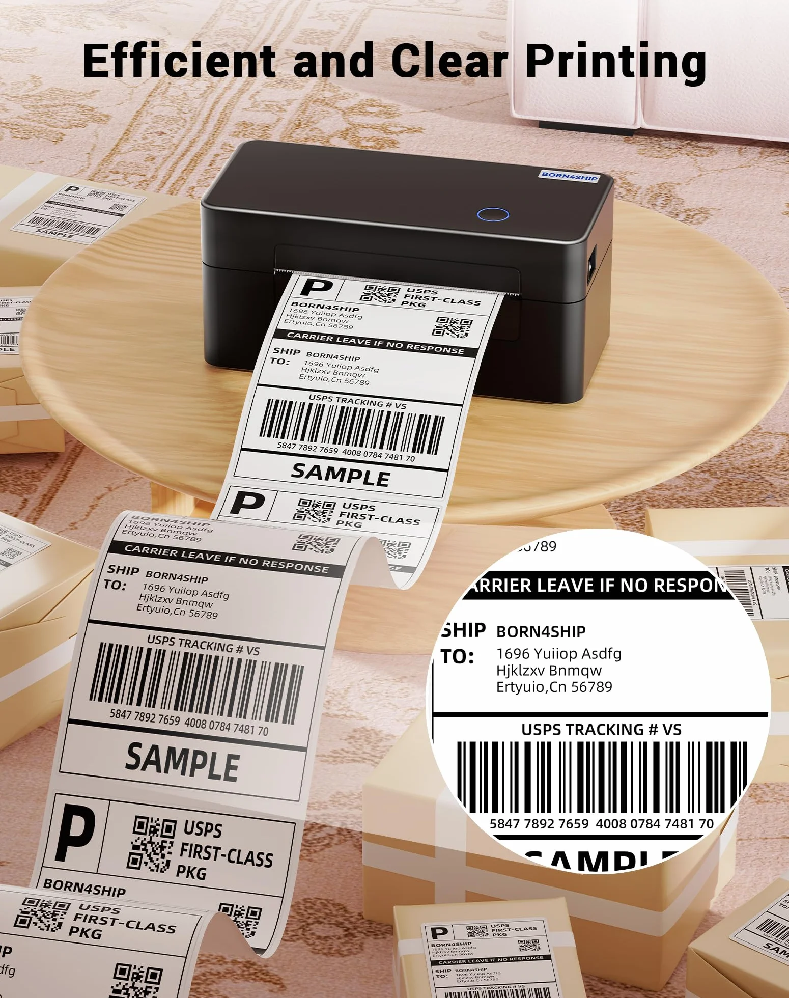 Imprimante d'Étiquettes Thermique 4 x 6 USB Compatible Etsy Amazon Expédition DHL