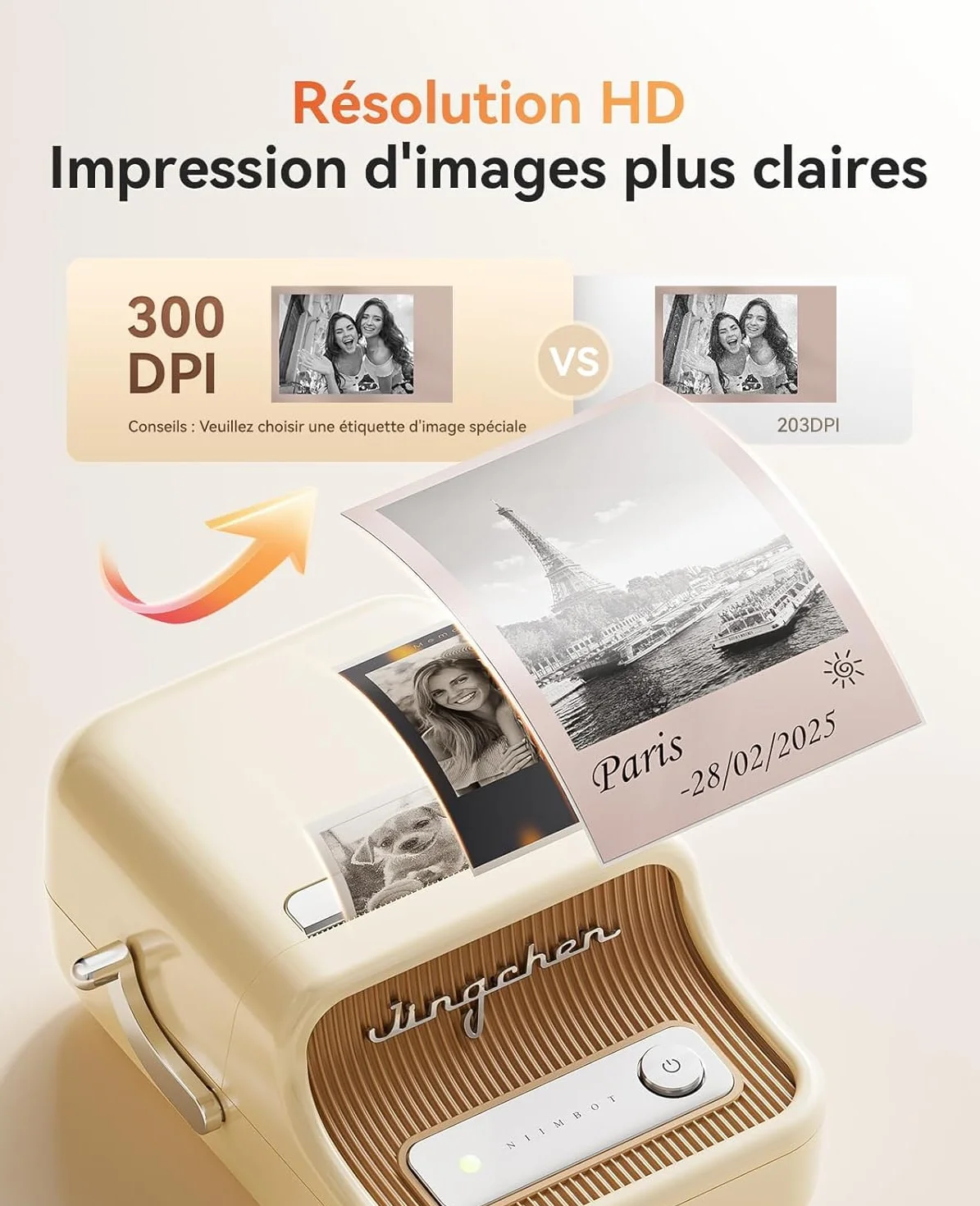 NIIMBOT B21 Pro Imprimante d'étiquettes Thermique sans Encre avec Étiquettes