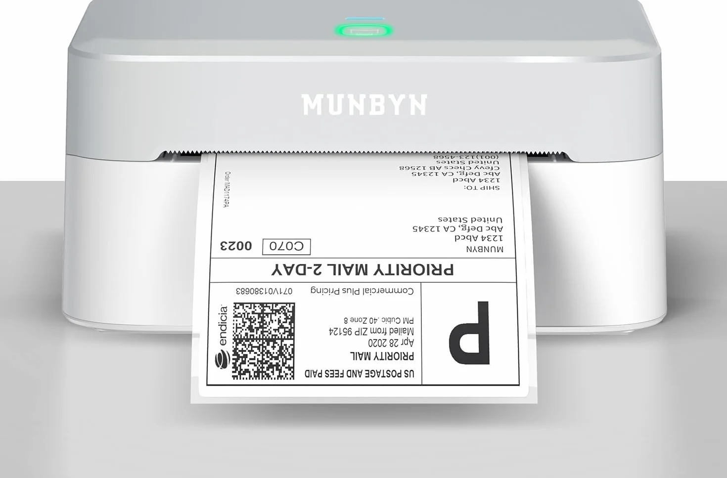MUNBYN Imprimante Thermique Bluetooth RW403B Technologie DAC Installation Facile Compatible Windows Mac Android iOS Bureau